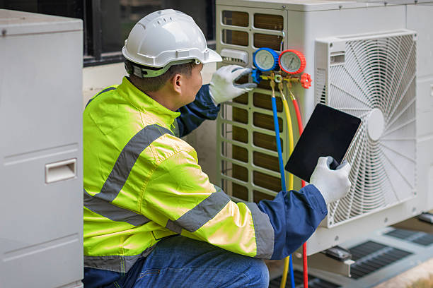 Professional Hvac Maintenance technician working in Monument Beach, MA